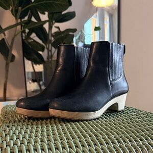 Madewell Black Ankle Clog Boots